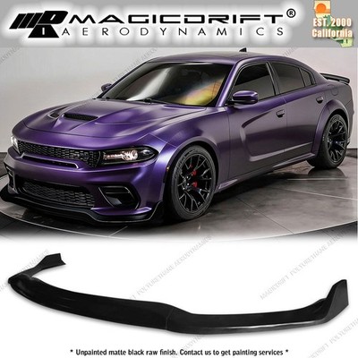 For 15-22 Dodge Charger SRT GT MDA Style Front Bumper Lip Chin Spoiler 3PC PU