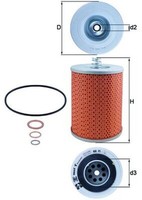 ÖLfilter Mahle Ox 71D Filtereinsatz FüR Mercedes Man 302 Mk LN2 301 Ng Lk 303 Sk