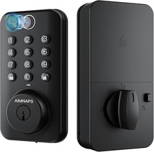 Smart Door Lock with Knob, Keyless Entry, Fingerprint Digital Auto Lock for Fron