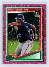 Jarlin Susana 2025 Donruss Optic Pink Velocity SN #/79 Washington Nationals #140