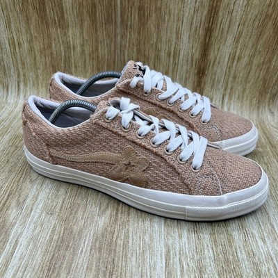 Converse Golf Le Fleur x One Star Men's Size 10.5 Burlap Shoes Sneakers 163169C