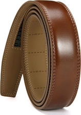 Ratchet Belt Replacement Strap 1 1/4"  Leather Belt Strap for 32Mm Slide Click