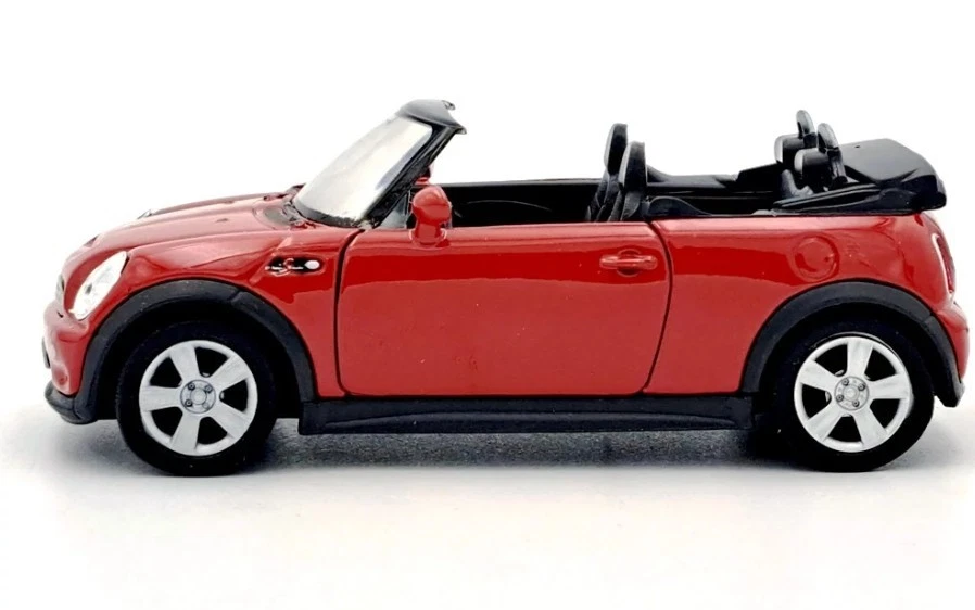 Welly Mini Cooper S Cabrio Red 1:34 1:39 Scales 4.5 Inch US IMPORT DUTIES PAID - Image 4 of 4