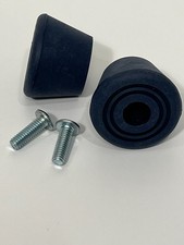 Pair of Navy Blue Bullseye Bolt on Toe Stops New