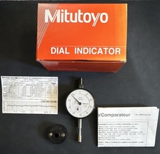 Mitutoyo Dial Indicator 2046F 0.01mm - Certified Flat Back Ball End Lg Dial