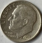 1959 Roosevelt Dime 10C Silver Circulated Uncertified Coin Collectible (28)