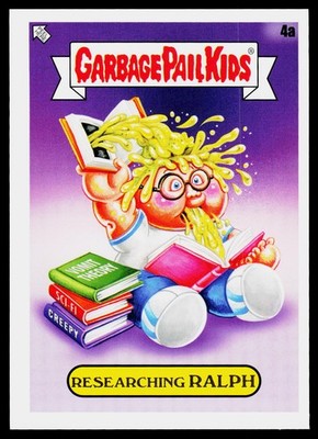 Researching Ralph, 2022 Topps Garbage Pail Kids: Book Worms, #4a, ,