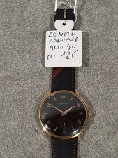ZENITH  MANUALE CASSA  CALATRAVA  ANNI 50 Cal 126.  QUADRANTE NERO