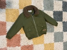 Buffalo Jeans by David Bitton Olive Green Puff Bomber Jacket 3T Flight Sherpa