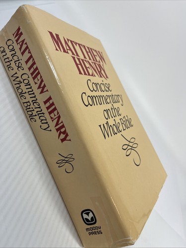 Matthew Henry Concise Commentary on the Whole Bible Big Book Hardcover Dust Jack - Foto 3 di 10