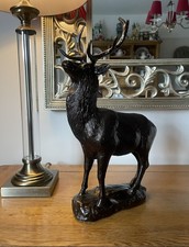 Red Deer Stag Figurine - Cold Cast Bronze / Sculpture / Ornament / Wildlife