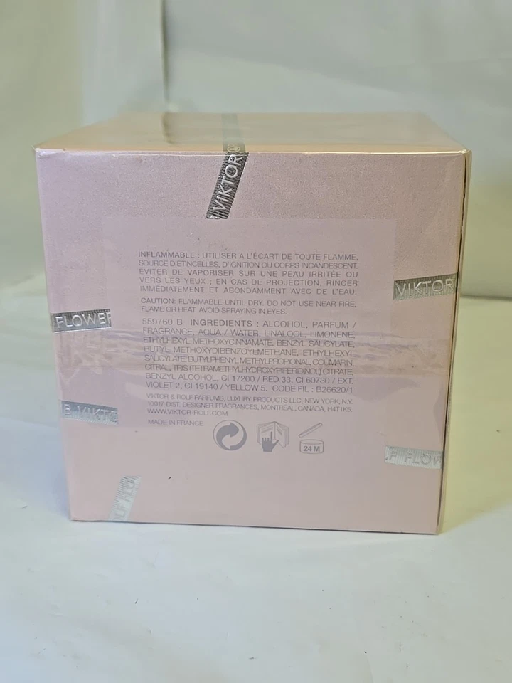 Viktor Rolf Flowerbomb, Eau De Toilette Spray, 3.4 Fl Oz, Sellado, Auténtico Foto 2 de 3