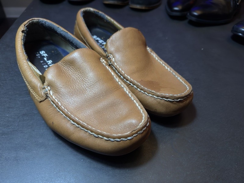 Sperry Top-Sider Pilot Tan Hampden Size 10M Used Mens Loafer Slip On