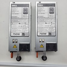 Lot of 2 OEM Dell PowerEdge R620 R720 750W Server Power Supply D750E-S1