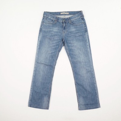 MUSTANG GIRLS' OREGON Damen Jeans Hose Gr. 32 blau Mid Waist 5 Pocket Pants Stre