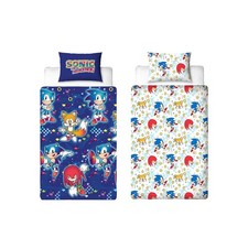Sonic the Hedgehog Duvet Cover Bedding Set Single Reversible Liquid Boys