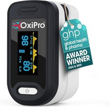 OxiPro OX2 Oximeter - Health & Pharma Awards Winner 2025 - Fingertip Pulse Oxime