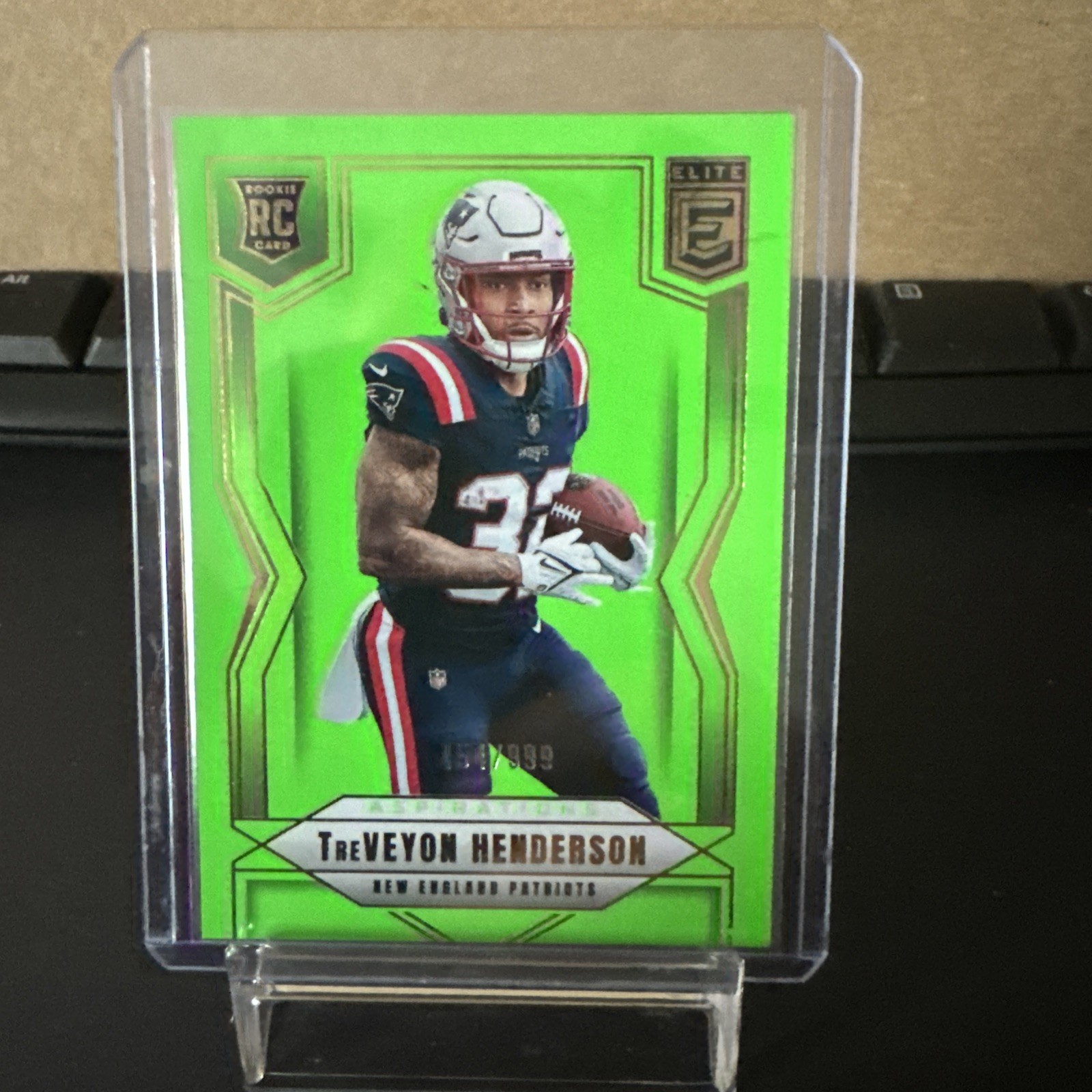 2025 Donruss Elite - TreVeyon Henderson Lime Green Aspirations Rookie RC /999 🔥