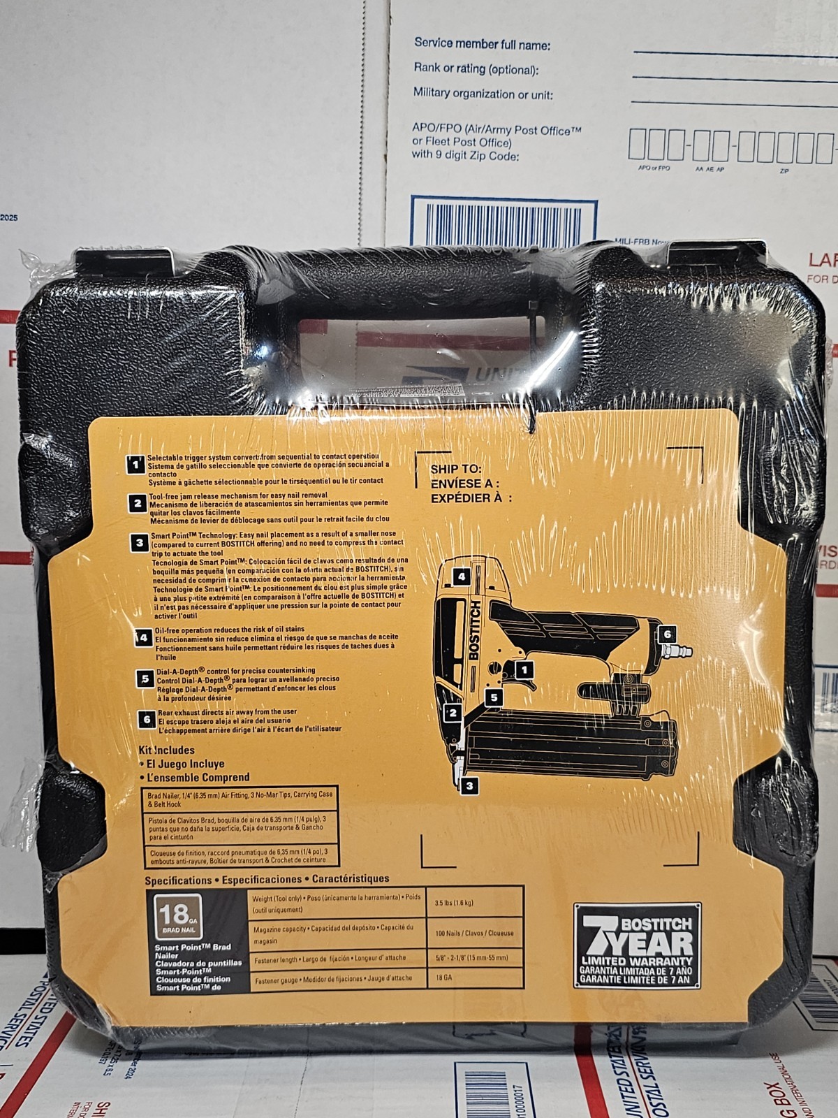 Bostitch BTFP12233 Smart Point 18 Gauge Brad Nailer