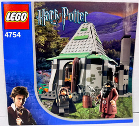 LEGO (4754) Harry Potter: Hagrid's Hut - 100% Complete w/Box, Manual, Figures