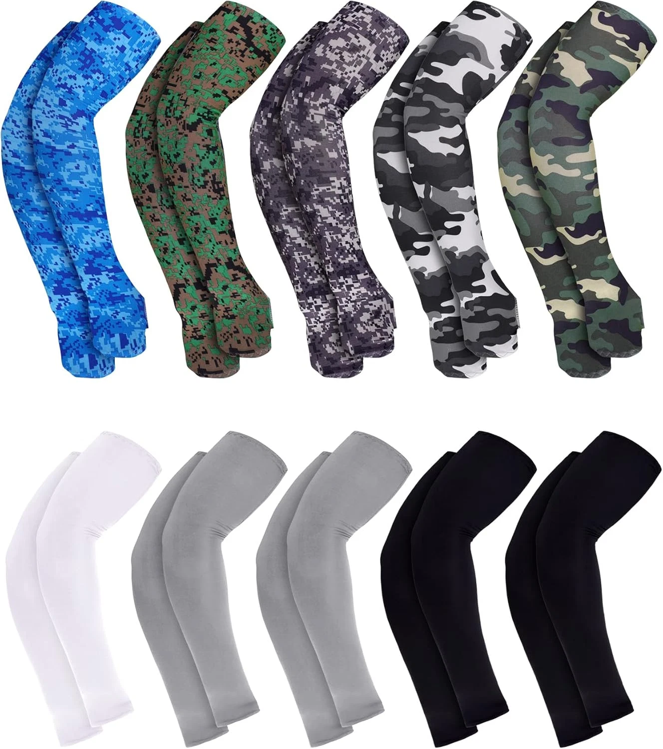 10 Pairs UV Sun Protection Arm Sleeves Cooling Compression Tattoo Cover
Opens in a new window or tab