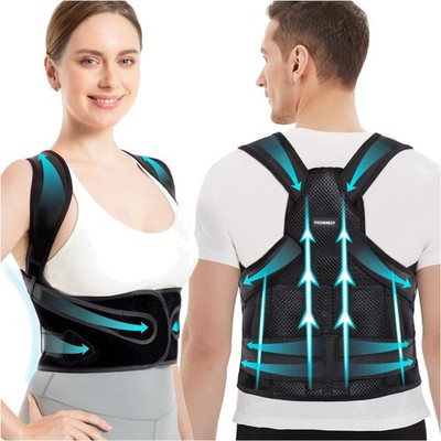 Posture correction for women and men: Back support   shoulder extensor relief...