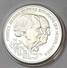 Netherlands Holland 25 ECU 1994 Proof Silver 925 Ø38mm 25.2g Juliana + Prince Bernhard 89.98 per troy oz