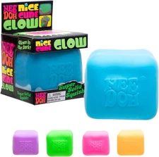 Schylling NeeDoh Nice Cube Glow - Sensory Toy with a Super Solid Squish -... 