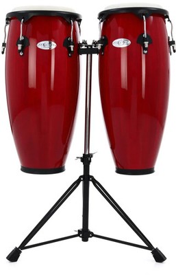 Toca Percussion Synergy Wood Conga Set - Rio Red