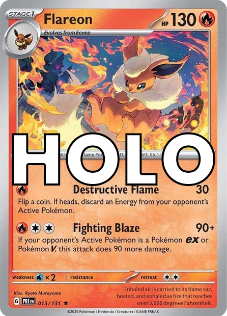 Flareon Pokemon Card for sale