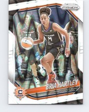 2025 Panini Prizm WNBA #86 Bria Hartley White Seismic Prizms Connecticut Sun
