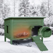 Outdoor-Cat-House-Insulated  Feral-Cat-Shelter for Winter  Weatherproof