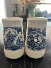 Vintage Alfred Meakin Fair Winds Salt and Pepper Shakers, Rare find 