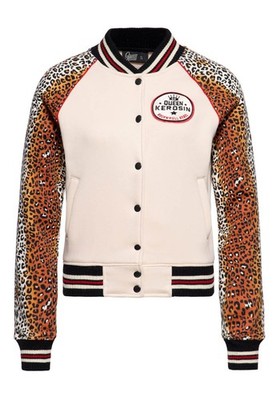 Queen Kerosin College Jacke - Rock 'n' Roll  Beige