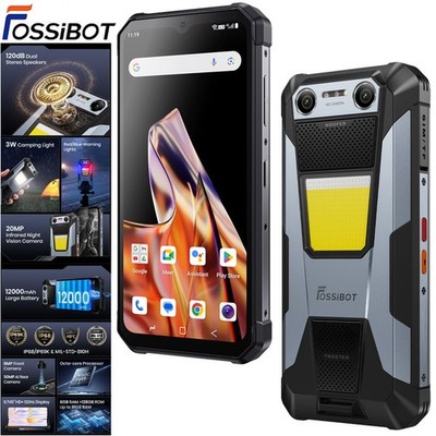 FOSSiBOT F106 PLUS 4G Rugged Phone Android 16 Waterproof Octa Core Dual Speaker