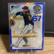 2025 Panini Prospect Edition TICKET BLUE ICE PRIZM 145 BRAXTON ASHCRAFT /299 RC
