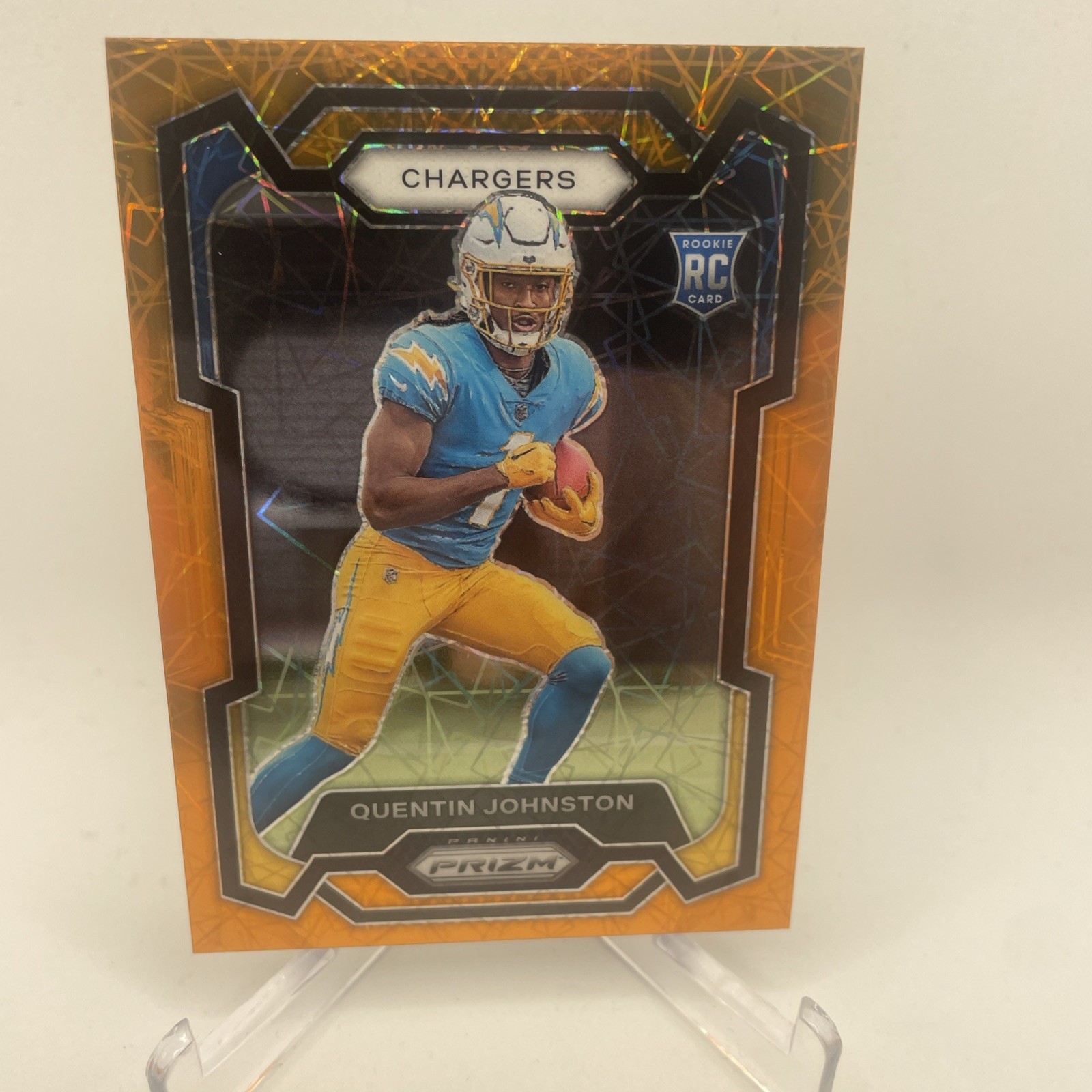 2023 Panini Prizm - Quentin Johnston #353 Orange Lazer Prizm