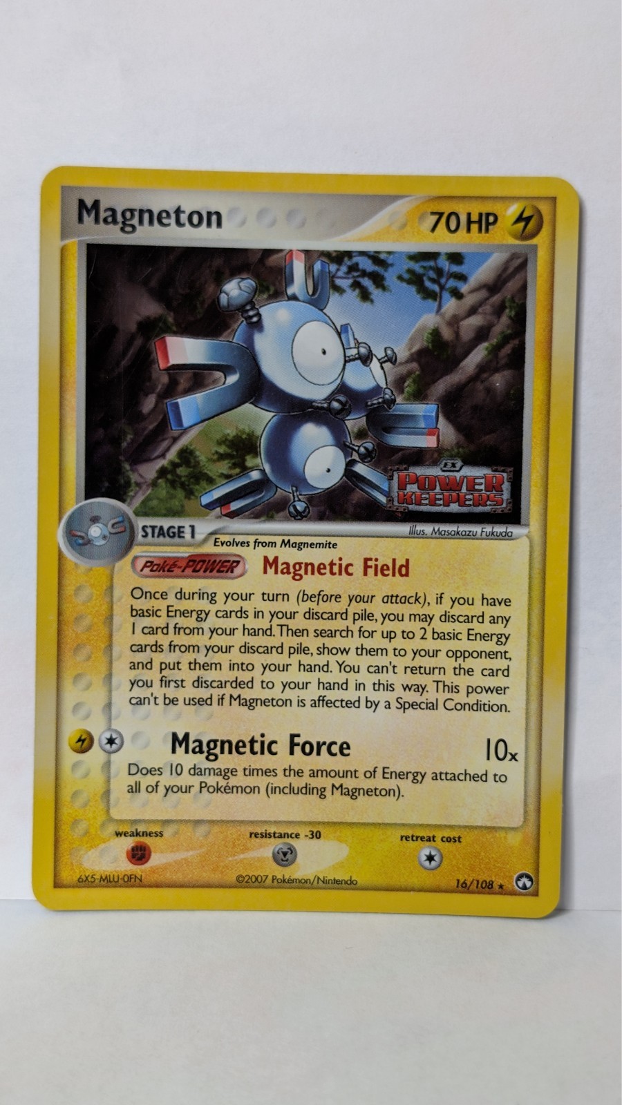 Magneton 16/108 Power Keepers Reverse Holo LP 2007 Pokémon Company Fast Shipping