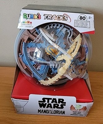 Rubik s Cube, Rubik s Tracks Star Wars, Mandalorian - Themed 3D Gravity Maze NIB