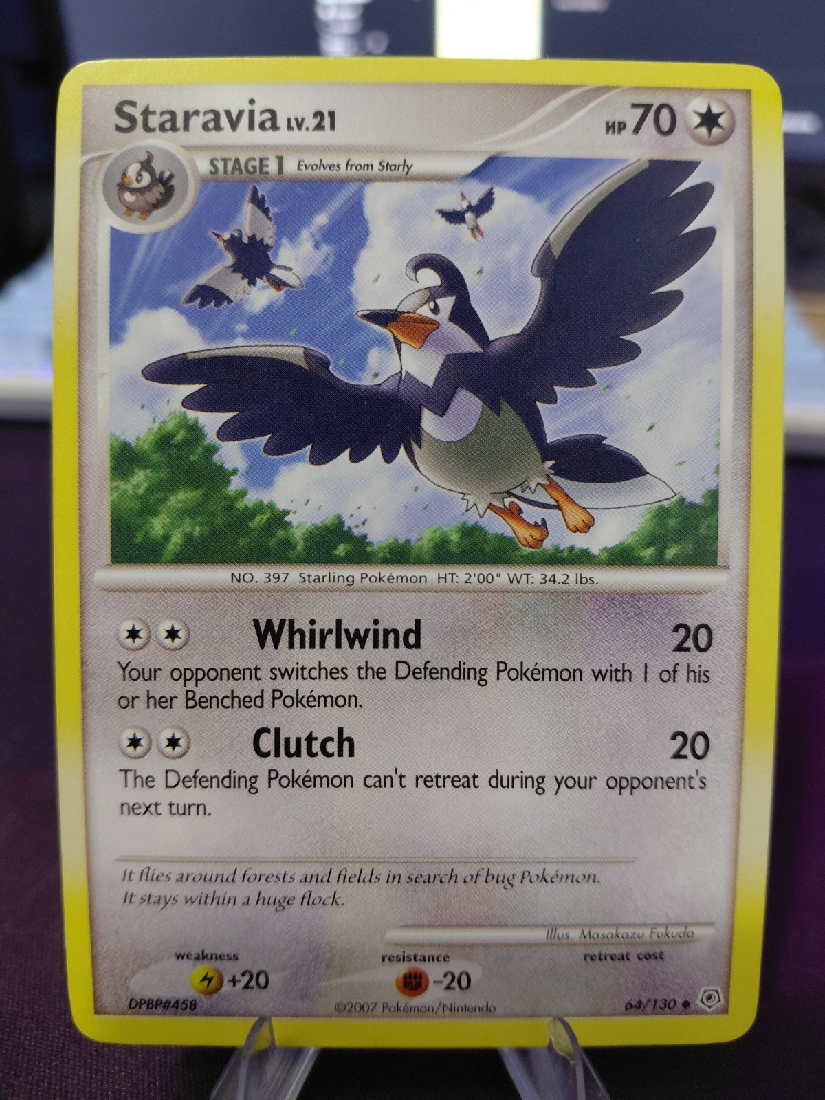 Staravia - 64/130 - Pokemon Diamond & Pearl: Base Set Uncommon