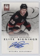 2011-12 Panini Elite Elite Signings Zenon Konopka #1 Auto