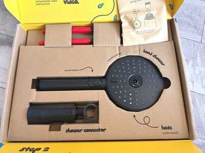 #ad Sproos Handheld Shower Head High Pressure 3 Spray Functions Plus Pause E... $69.00