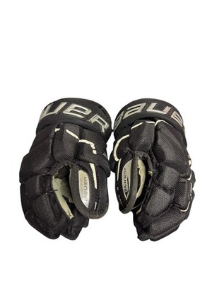 Bauer Supreme 3S Pro Junior Eishockey Handschuhe 10'' schwarz gebraucht Schutzhandschuhe