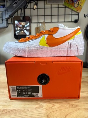 Size 8.5 - sacai x Nike Blazer Low Magma Orange DD1877-100 NEW in BOX