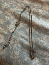 Small ‘ E’ Initial Diamanté And Gold Pendant And Necklace