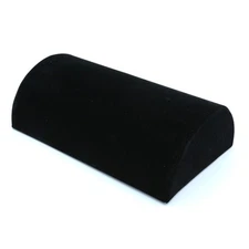 SSWBasics Half Moon Black Velvet Bracelet Display (8 1/4"L x 5"W x 2 1/2"H)