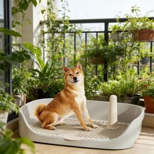 Large Indoor Dog Litter Box Tray Puppy Pad Holder Portable Pet Toilet Trainerxl