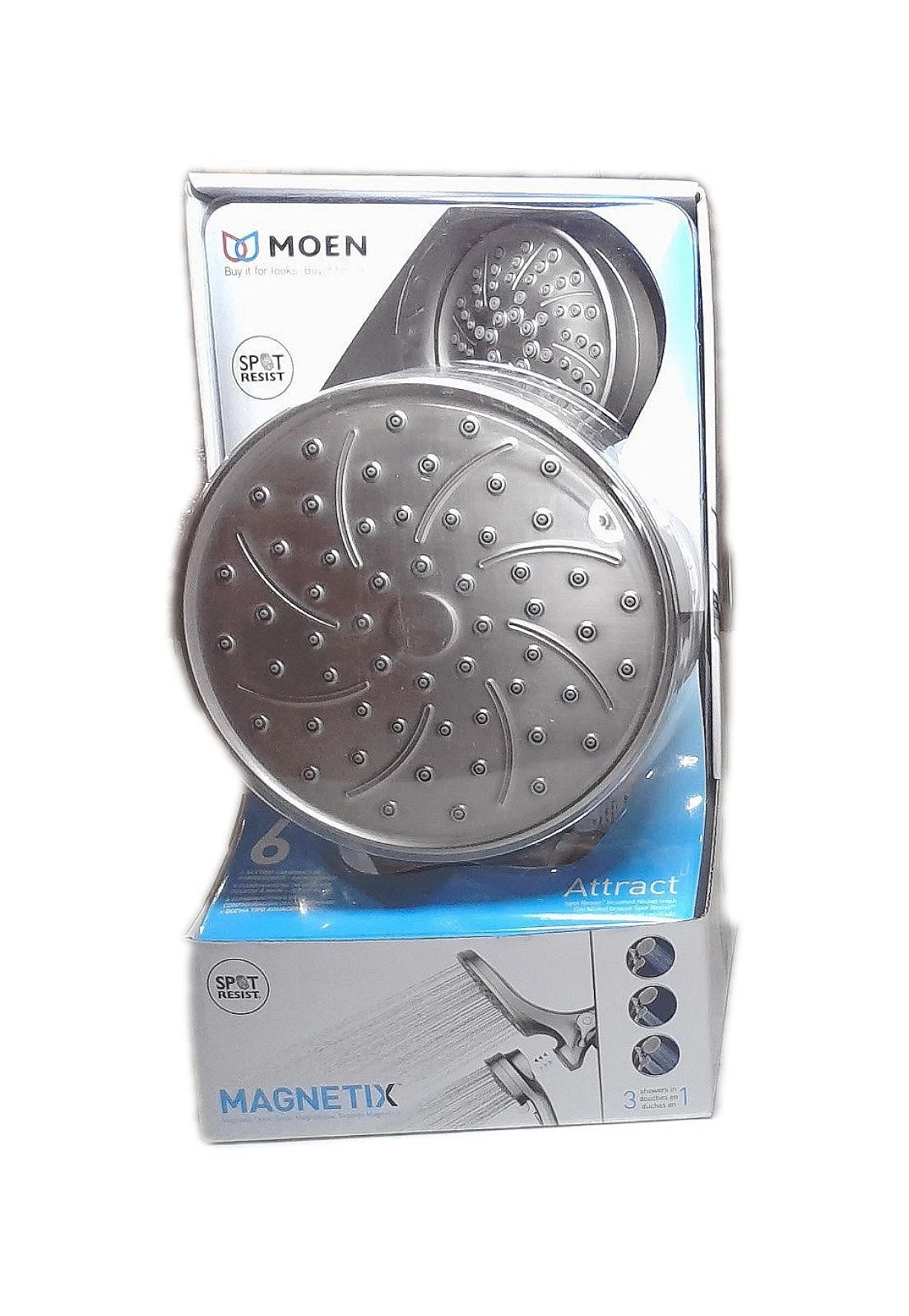 MOEN Attract w/ Magnetix 6-Spray Pattern 1.75 GPM 6.75" Dual Shower Heads
Opens in a new window or t