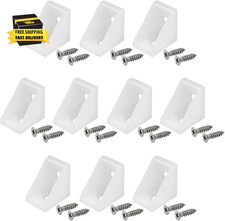 30 Pcs Plastic Corner Braces Nylon Shelf Closet Furniture Angle Bracket for Home