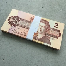 1986 Bundle $2 Canada 98 Consecutive Sequential notes - Including EBX Note!